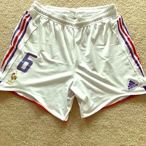 French Soccer FFF Adidas Shorts #6 Player Worn